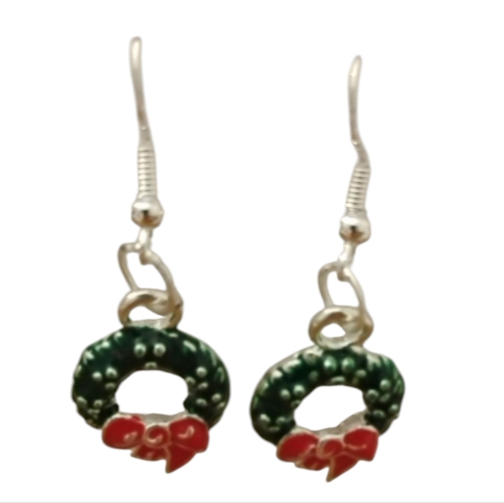 Hand Crafted Wreath Earrings